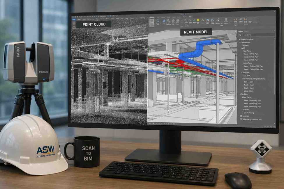 Scan to BIM Revit Services in UAE: Turning Point Clouds into Usable 3D Models